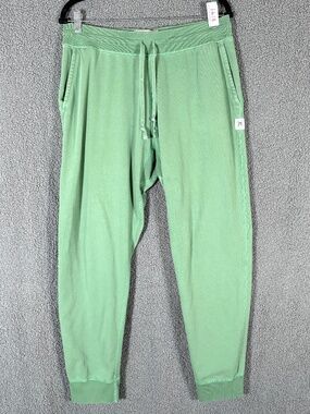 Reigning Champ Terry Cotton Joggers Pants - Men's Size L - Green